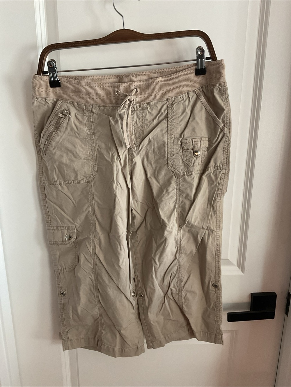 Style & Co. - Cargo Drawstring Capris - Light Khaki - Ladies Size 10